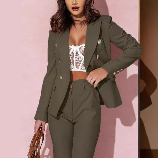 Tailleur Élégant Avec Veste & Pantalon