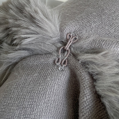 Cape châle ample et surdimensionnée à col en