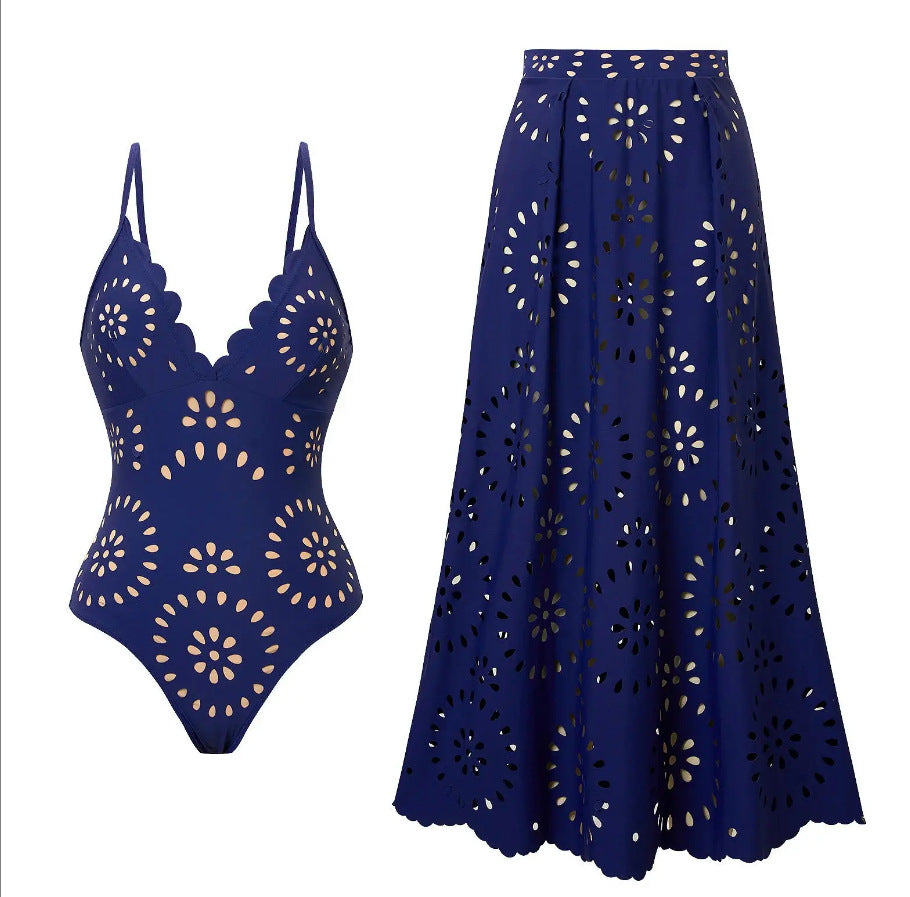 Ensemble Robe-Maillot Alice 2 Pièces (Noir)