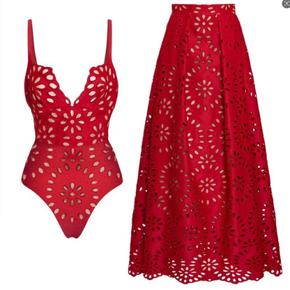 Ensemble Robe-Maillot Alice 2 Pièces (Noir)