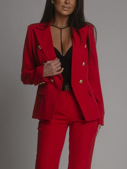 Tailleur Élégant Avec Veste & Pantalon