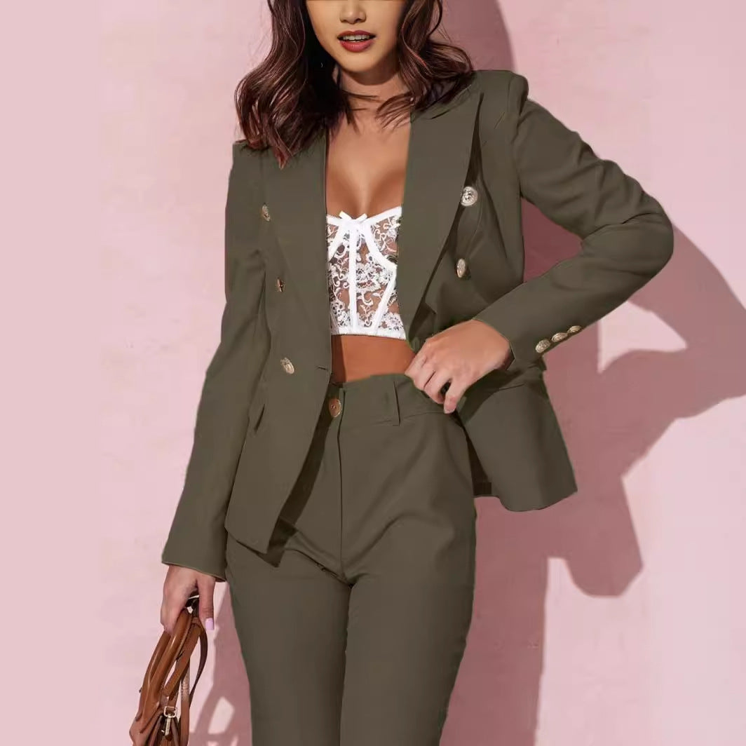 Tailleur Élégant Avec Veste & Pantalon