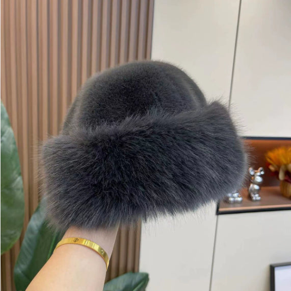Bonnet Élégant En Fourrure