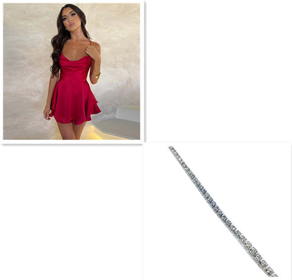 Robe Moderne avec Bretelles Multiples au Dos