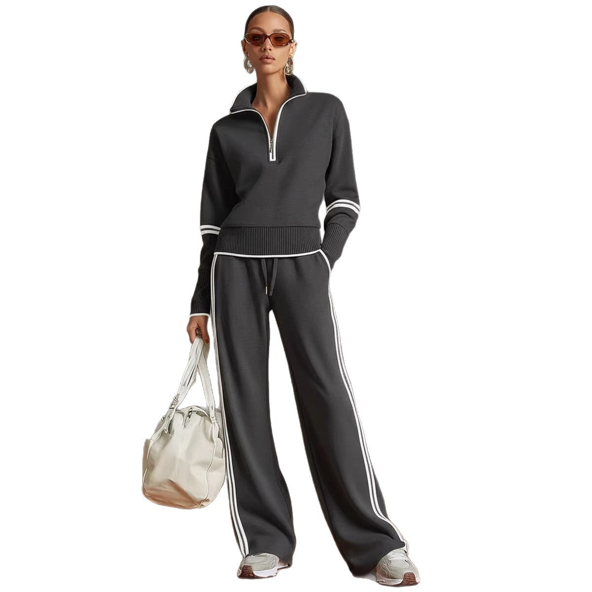 LUNA™ | Ensemble sporty chic rétro 2 pièces