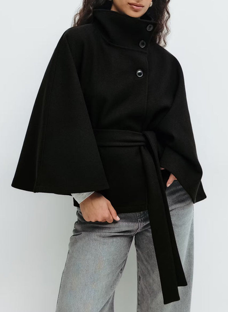 Manteau d’hiver élégant ceinturé pour femme
