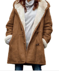 Manteau coupe-vent mi-long pour femme