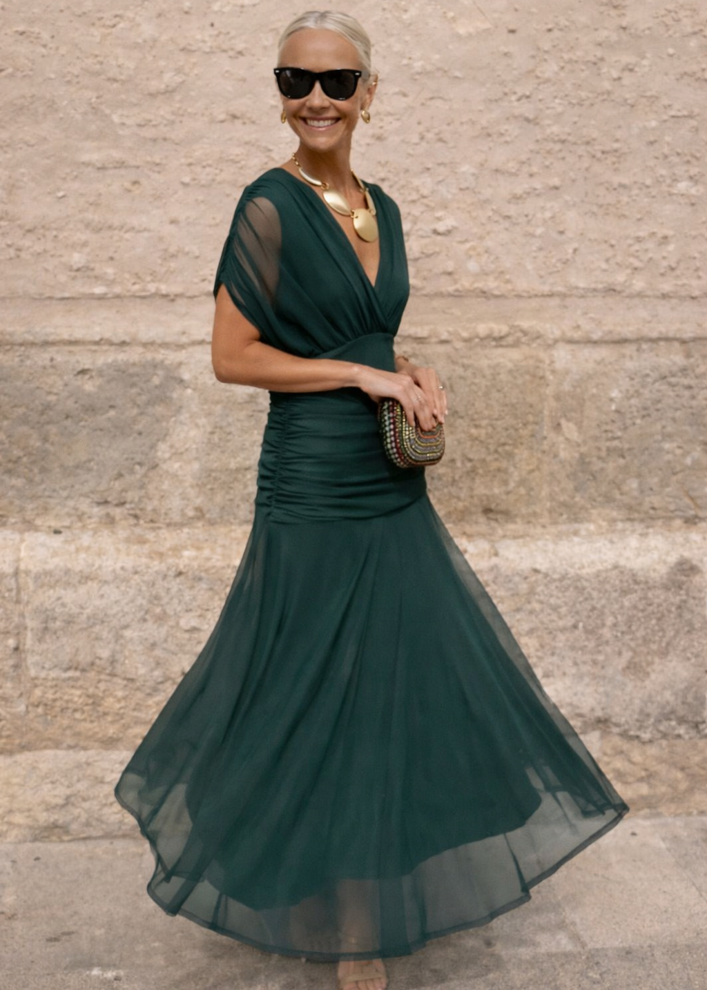 Léa | Robe Longue Fluide Élégante