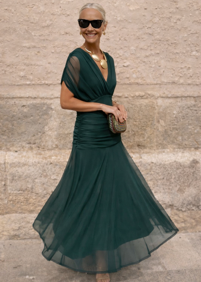Léa | Robe Longue Fluide Élégante