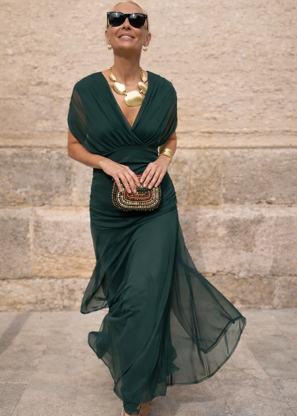 Léa | Robe Longue Fluide Élégante