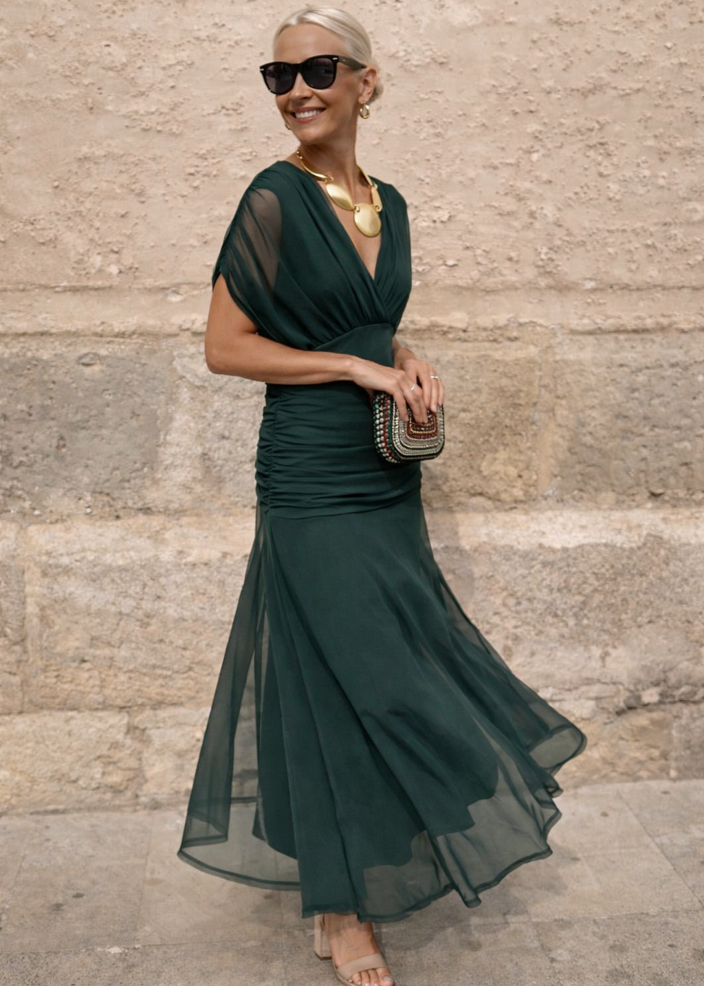 Léa | Robe Longue Fluide Élégante
