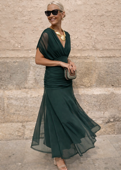 Léa | Robe Longue Fluide Élégante