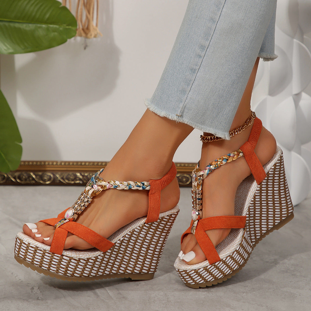 Ankle-strap Buckle Women's Sandals Popular Summer