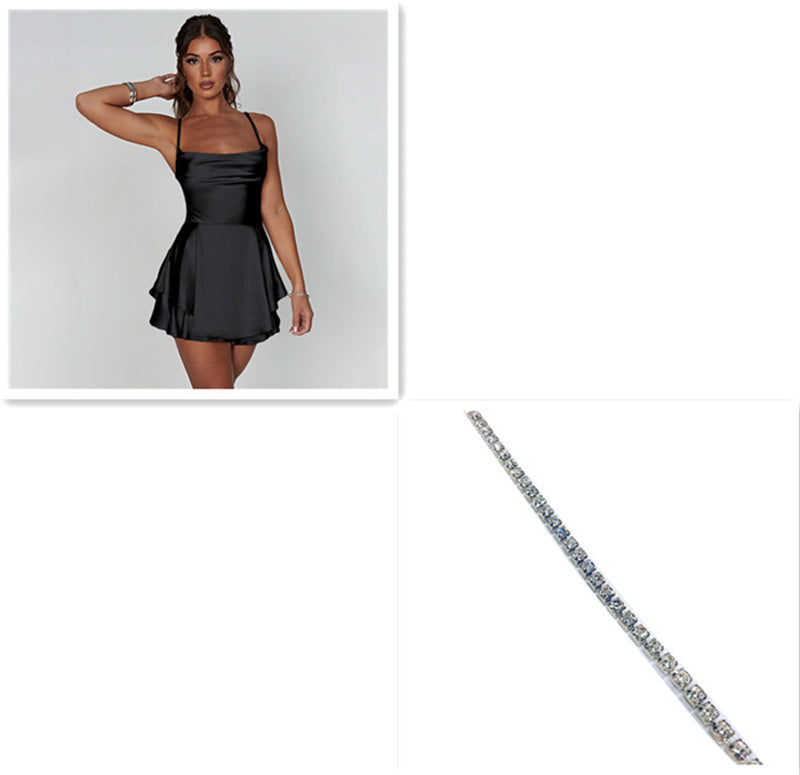 Robe Moderne avec Bretelles Multiples au Dos