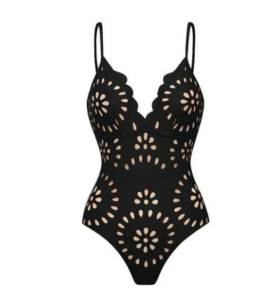 Ensemble Robe-Maillot Alice 2 Pièces (Noir)