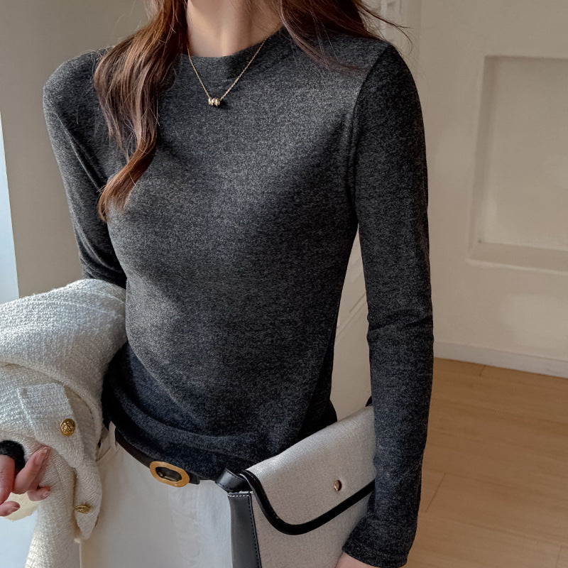 T-shirt à épaules dénudées automne-hiver, aspect haut de gamme