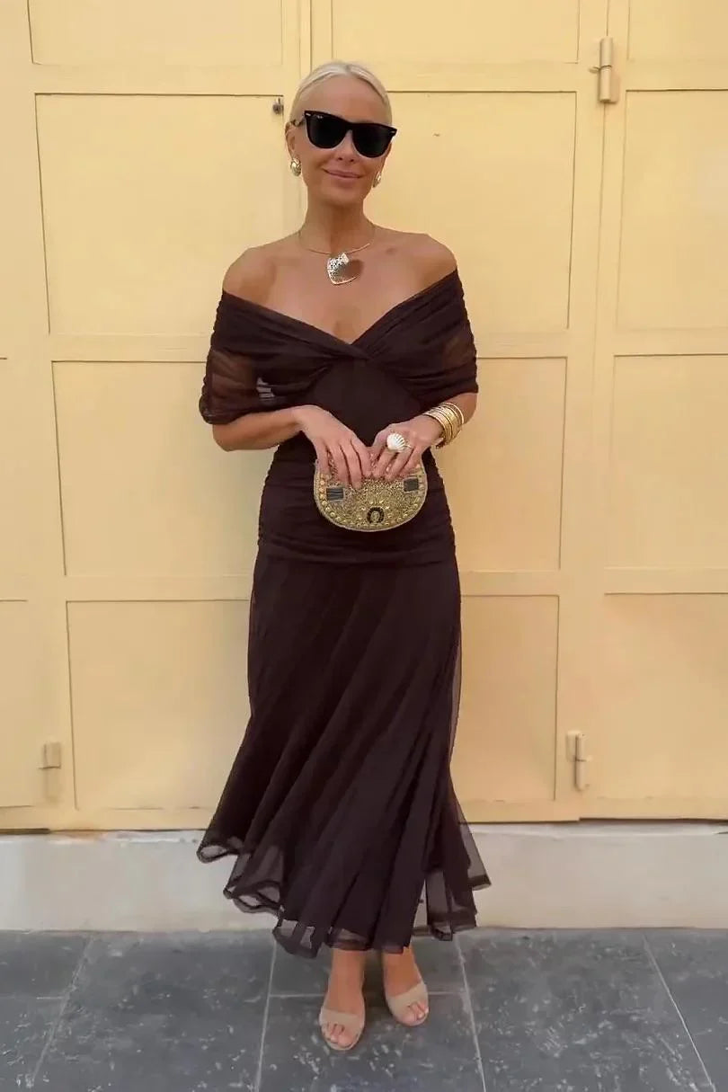 Léa | Robe Longue Fluide Élégante