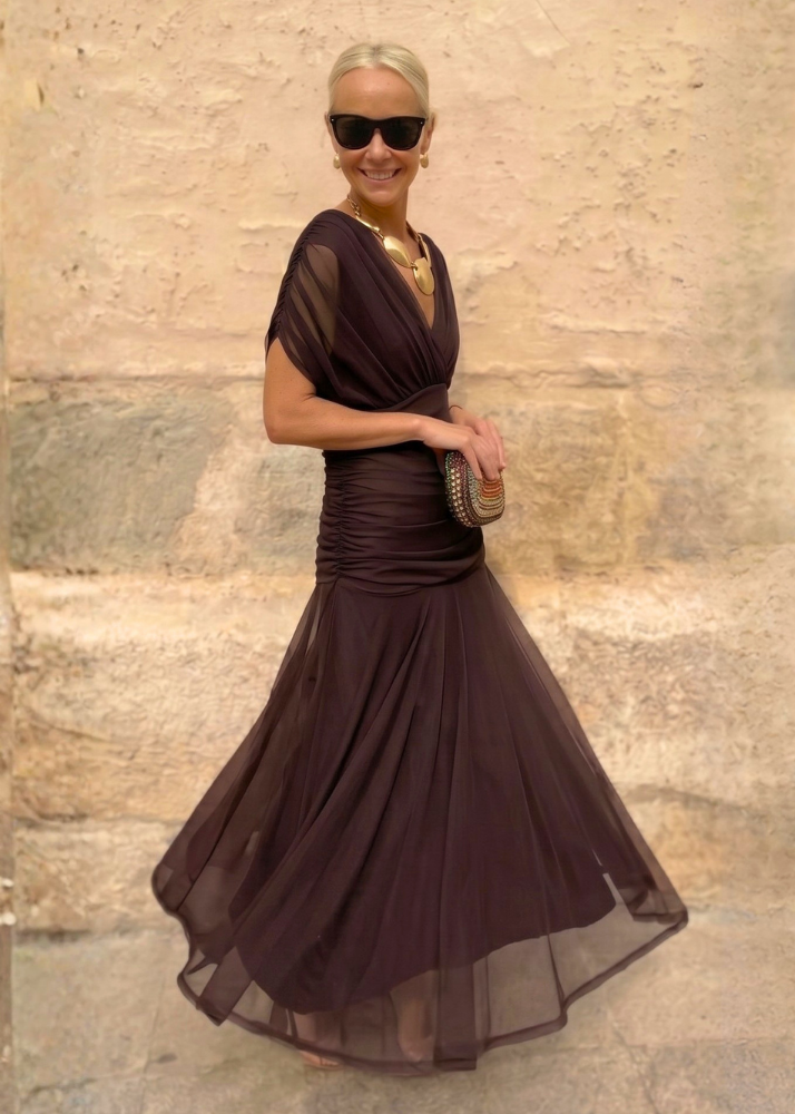 Léa | Robe Longue Fluide Élégante